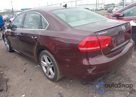 2014 Volkswagen Passat 2.0L Tdi Se из США, поврежденный, VIN 1VWBN7A37EC083330